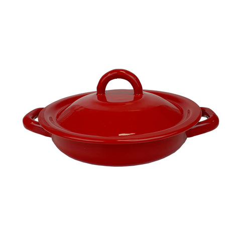 Tortilla Warmer Pewter - Red