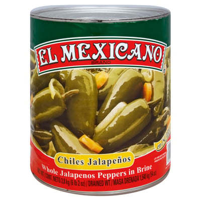 El Mexicano Jalapeno Whole 2.8kg